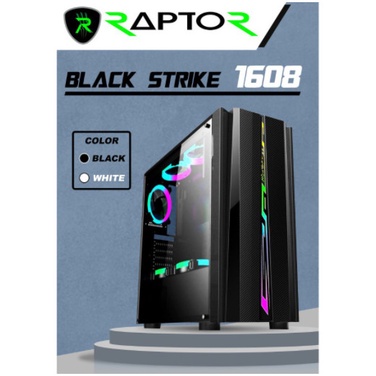 POWER UP CASING Raptor 1608 Black/white led strip RGB - Hitam
