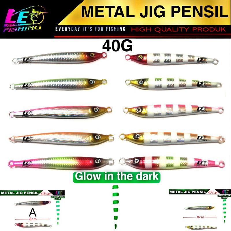 UMPAN TERLARIS METAL JIG PENSIL 40GRAM HIGH QUALITY PRODUK