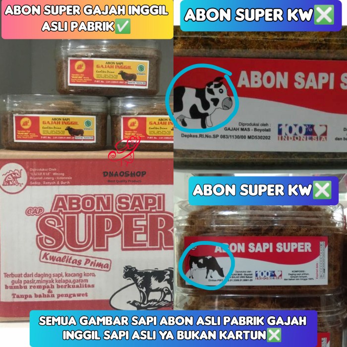 

ABON- ABON SAPI ASLI GAJAH INGGIL RASA PEDAS KUALITAS PRIMA NON MSG -MAKANAN-KERING.