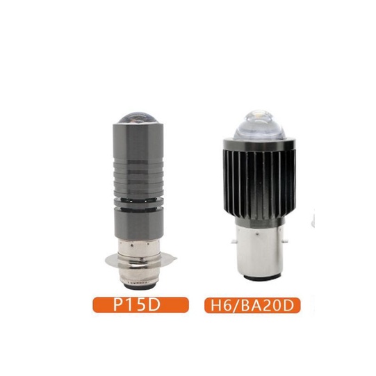 Lampu Sorot Depan Motor LED H6/BA20D &amp; P15D 6000LM 360 Derajat 2 Cahaya 6000K &amp; 3000K Lampu  motor