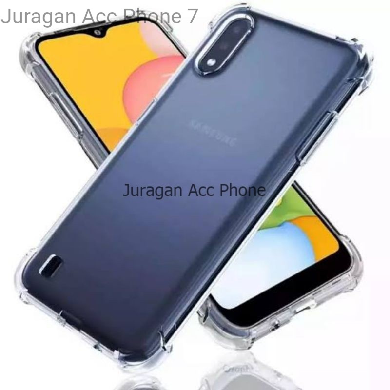 Soft Case Bening Anti Crack Samsung Galaxy A01 / M01 Casing Silikon Anti Crack Samsung A01 Original