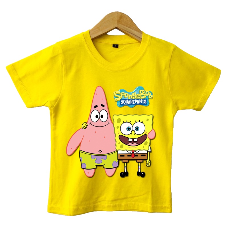 Kaos anak spongebob sahabat kuning