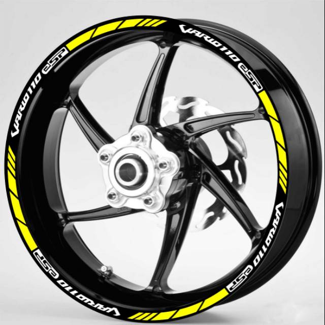 Stiker sticker velg honda vario 110 untuk velg ring 14