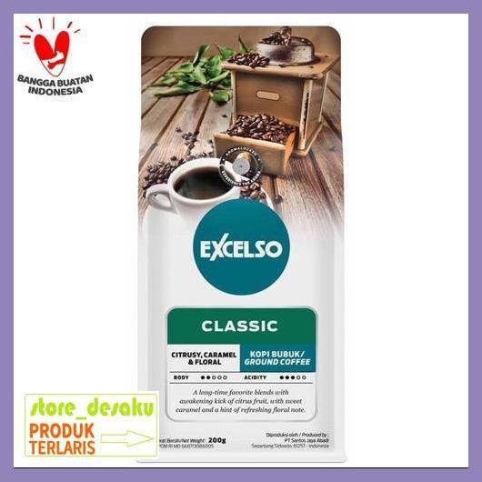 

57Ryr68- Excelso Classic Coffee 200 Gram - Ground / Bubuk 4E57Edu-