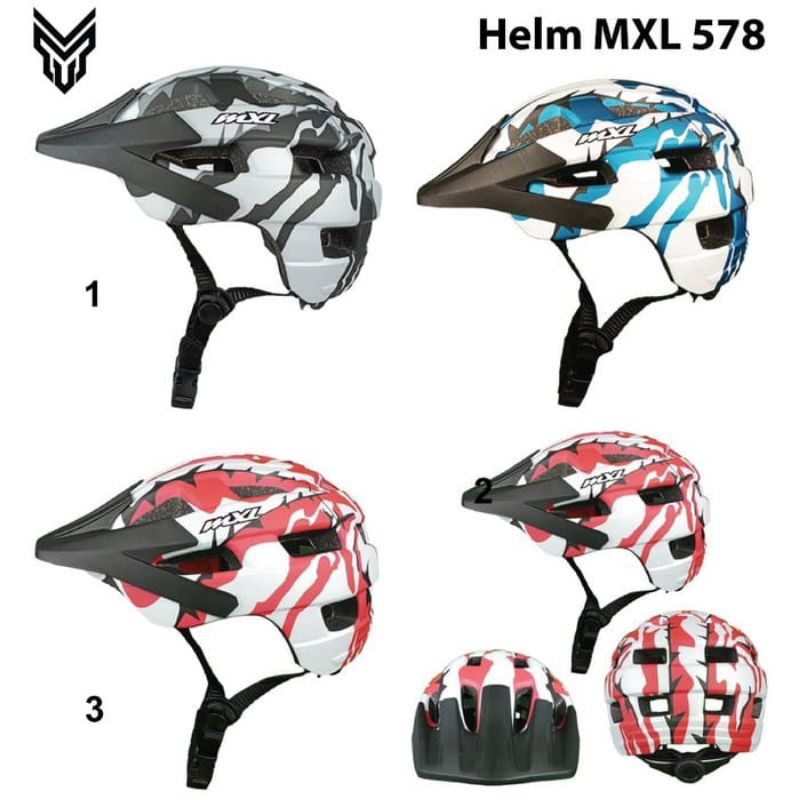 Helm Batok MXL 578 empuk dan nyaman di pakai semua ukuran