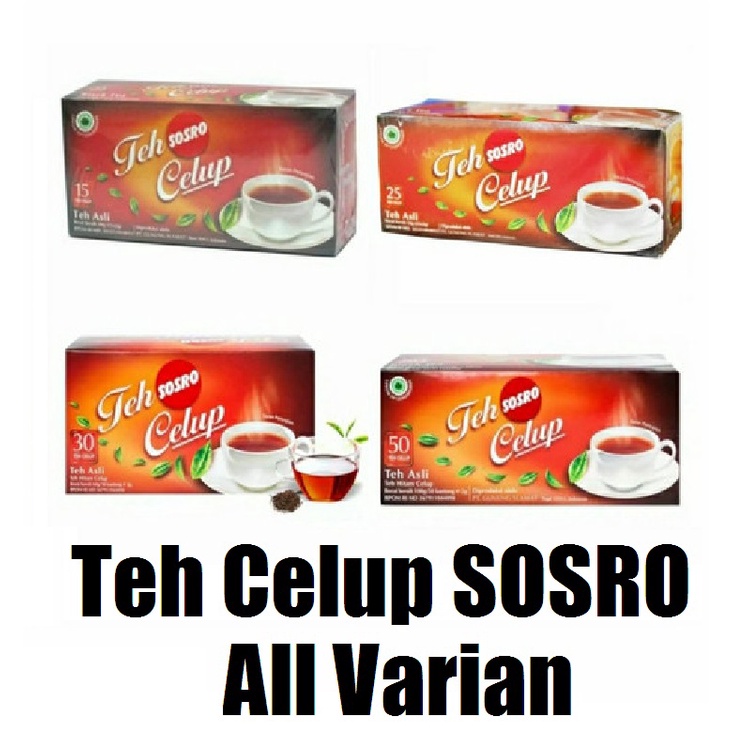 

Teh SOSRO Celup All Varian - Teh Celup Sosro - Teh Hitam Sosro #SAP