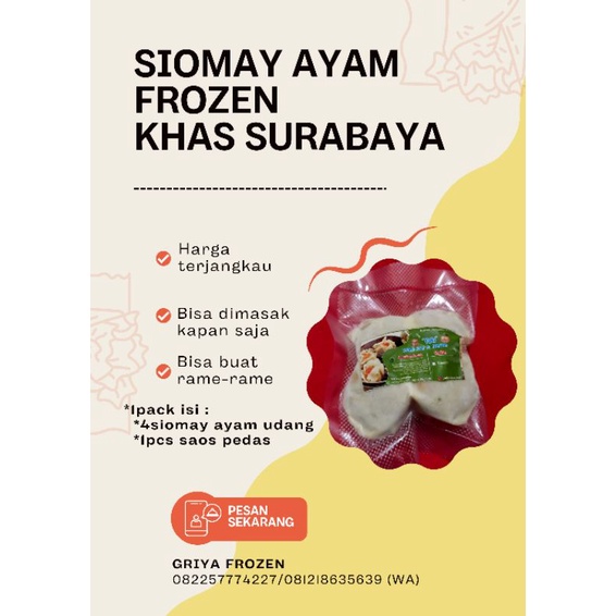 

Siomay Ayam Frozen Khas Surabaya