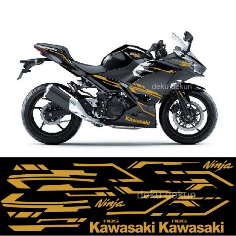 striping ninja 250 fi 2018 / striping ninja 250 fi 2018 black gold / striping ninja 250 fi 2018 hita