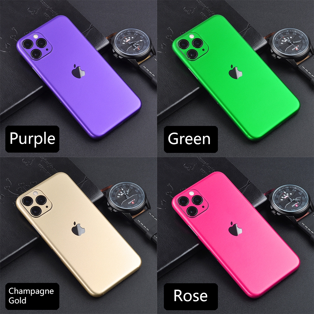 Ice Surface For iPhone 7 8 X XS XR Back Film Thin Screen Protector Protective Stickers Cover Color Paster Rear Decorative Film