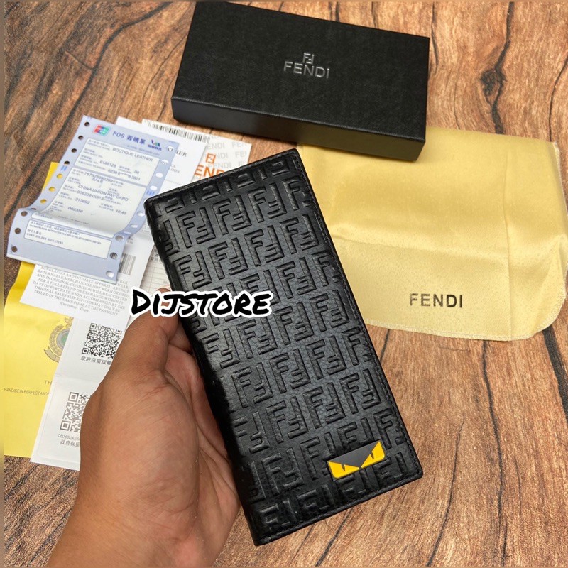 Dompet lipat pria Fendi Kulit asli import premium dompet pria dompet kulit pria dompet lipat pria