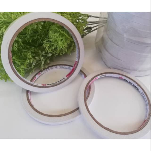 Double tape 6mm x 10 yard perekat serba guna untuk souvenir kerajinan tangan bahan craft