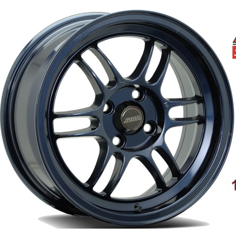 Pakaikan BAN BARU 195 50 15 velg mobil ssw ORIGINAL made in thailand S165/rpf1 ring 15x7 pcd 4x100 e