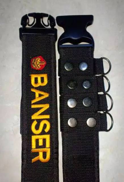 Sabuk Kopel Klick Satpam Security Banser Atribut Ikat Pinggang Perlengkapan Banser Satpam Security