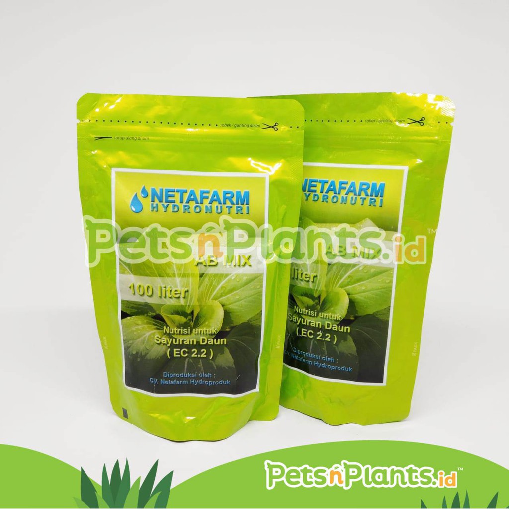 Pupuk AB Mix Sayuran Hidroponik Daun Premium Purie Garden 250 Gram