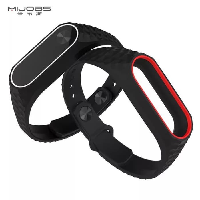 MI Strap Silicone Mijobs Aurora Mi Band 2 Gelang tali  Original 2warna