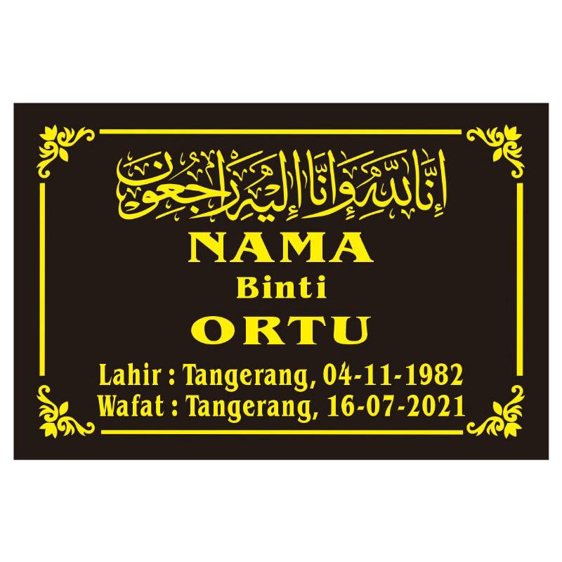 

mall sticker cutting batu nisan(bingkai suka")