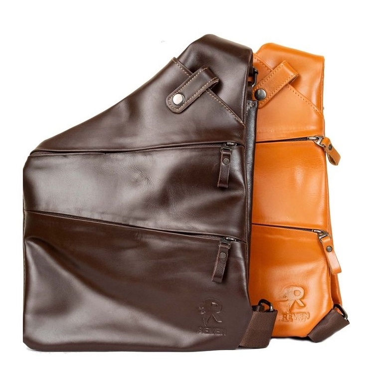 Tas Waistbag Pria Waist bag Kulit Asli Voyager Waist Bag