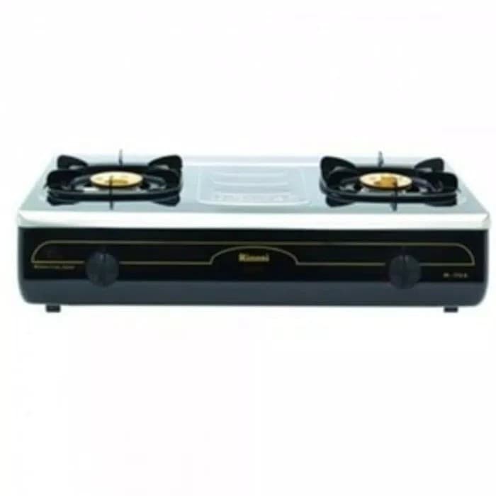 Rinnai Kompor Gas 2 Tungku Rinai Stainless Tornado Ri 712A RI712A Ri-712 A Ri 712 A