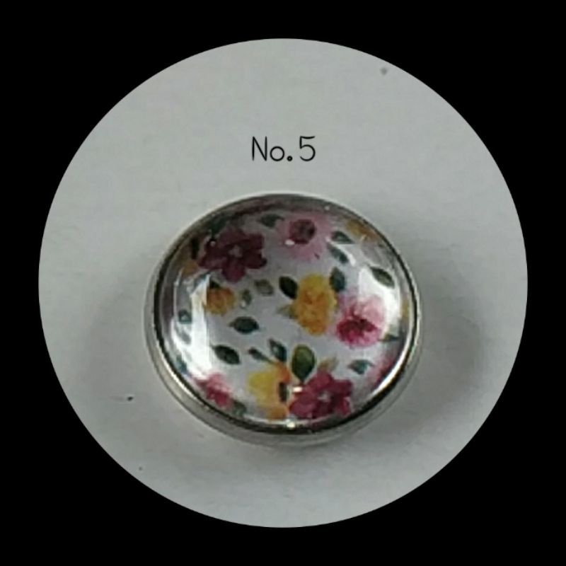 BM05-BROS MAGNET BUNGA /MAGNETIC HIJAB BROOCH 18MM-No. 5
