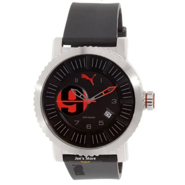 PUMA Casual  Black Rubber Watch Original