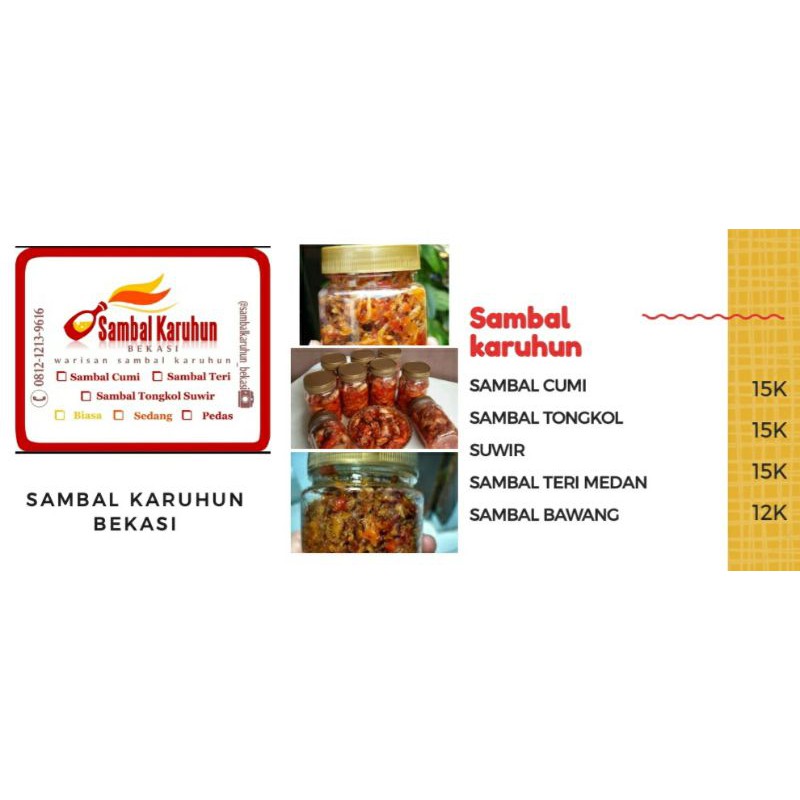 

Sambal Bawang @Sambalkaruhun_bekasi