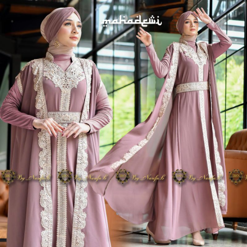 FASHION MUSLIM | Star NEWN KAFTAN MAHADEWI | FREE INNER+TURBAN+BELT | By Naufal