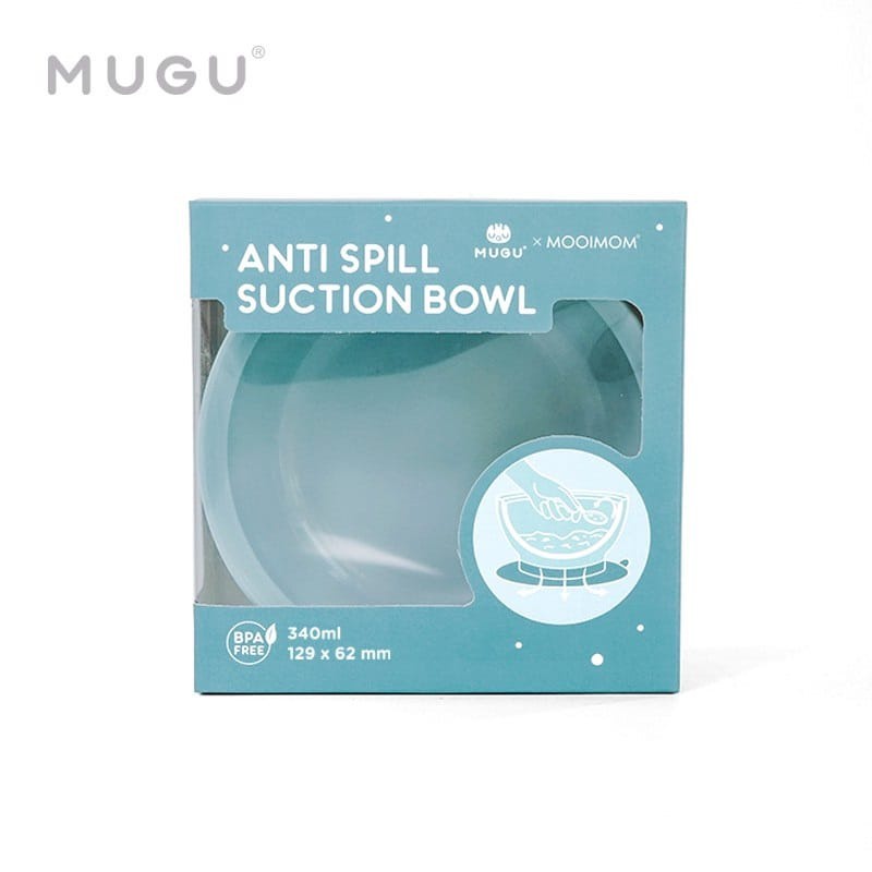 Mugu Suction Bowl Mangkok Makan bayi  Anti Spill 450ml