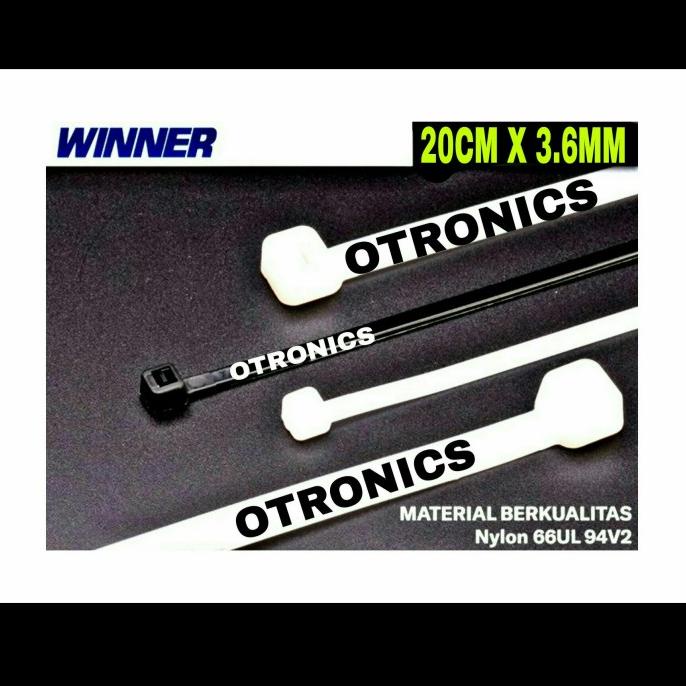 

Kabel Ties Winner 20cm X 3.6mm Cable Tis otron1c5 Segera Beli