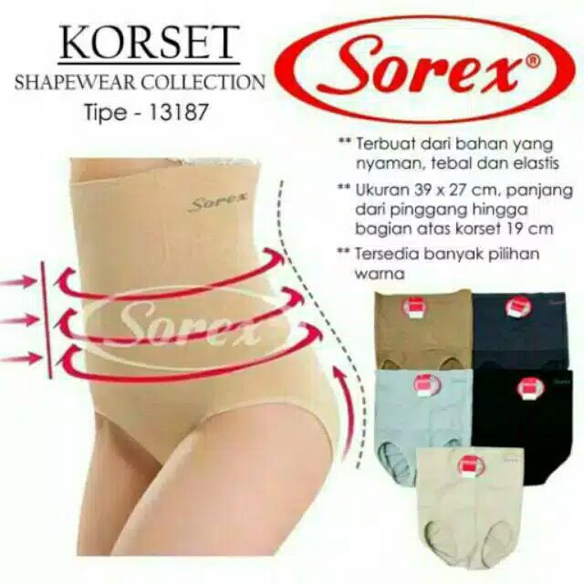 Celana Korset Sorex 13187 , 13192 Tinggi | Cd Korset Pelangsing Perut |fx