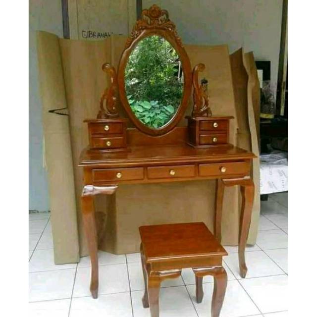 MEJA RIAS TOLET KARTINI KAYU JATI JEPARA