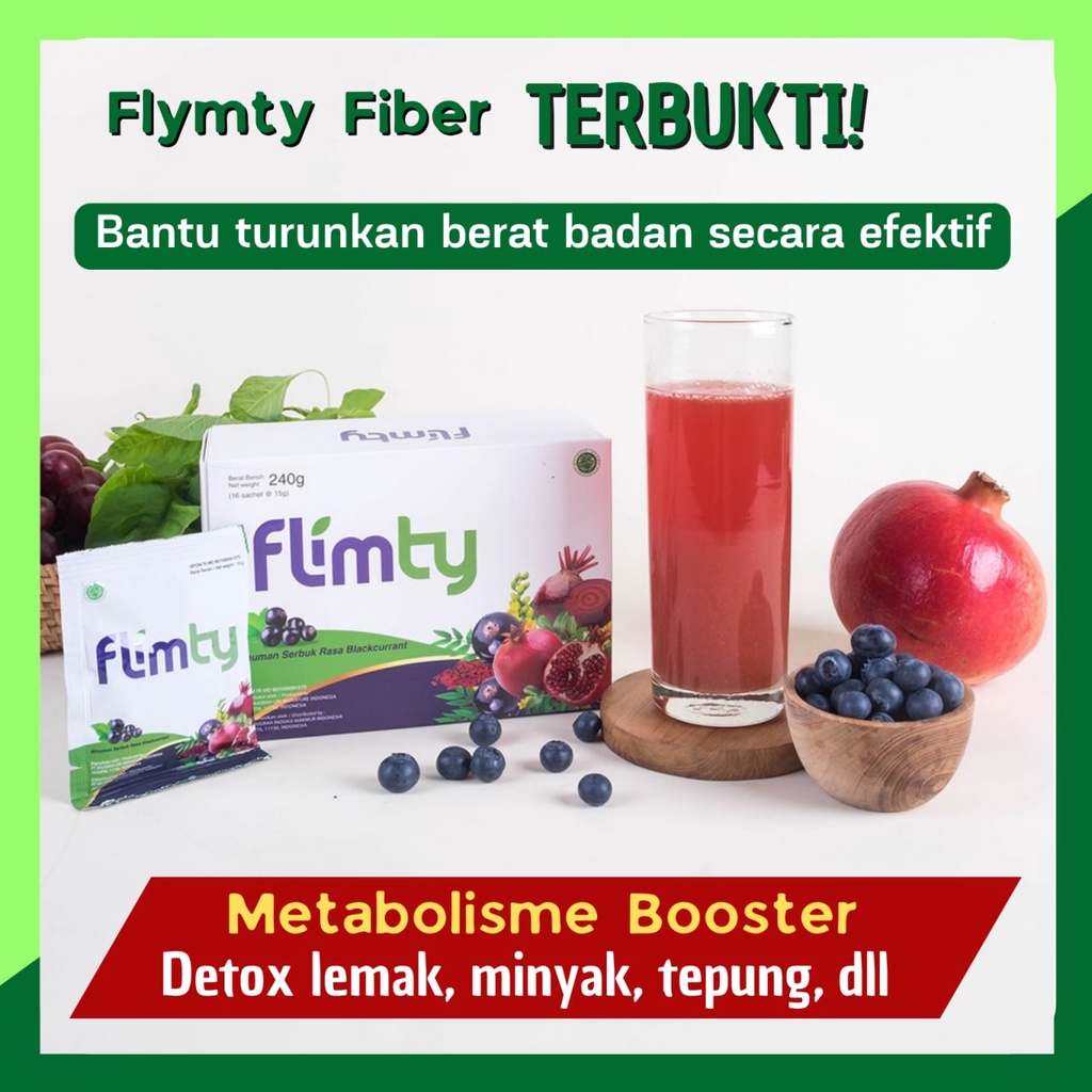 Flimty Fiber Original Flimty Pelangsing Badan Flimty fiber original promo  Antioksidan - bundling 2 Box Paket Hemat