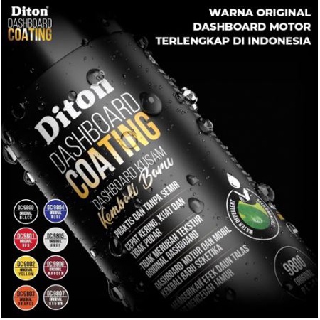 Cat Pilox Diton Premium - DASHBOARD COATING ORIGINAL ORANGE DC 9803 Diton Premium Body Kasar / Dashboard Motor Mobil. Tanpa Semir