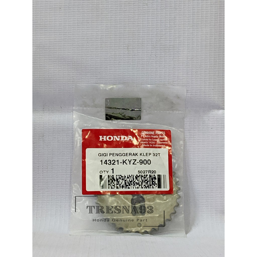 14321-KYZ-900 GEAR GIGI SENTRIK ORIGINAL SUPRA X 125 FI & SUPRA X 125 HELM IN | SPROCKET CAM 32T