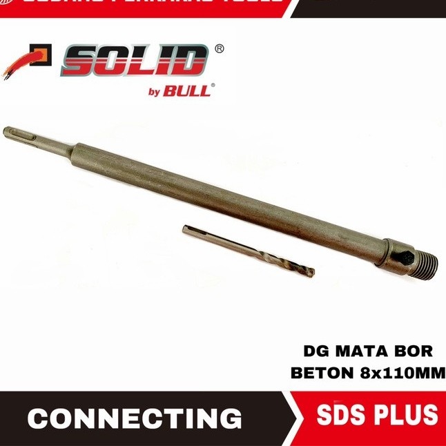 WM Connecting shank sambungan hollow core bit SDS PLUS 200mm SOLID