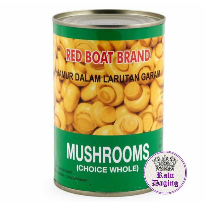 

Jamur Kancing Kaleng Champignons 425gr / Mushroom Read Boat Brand