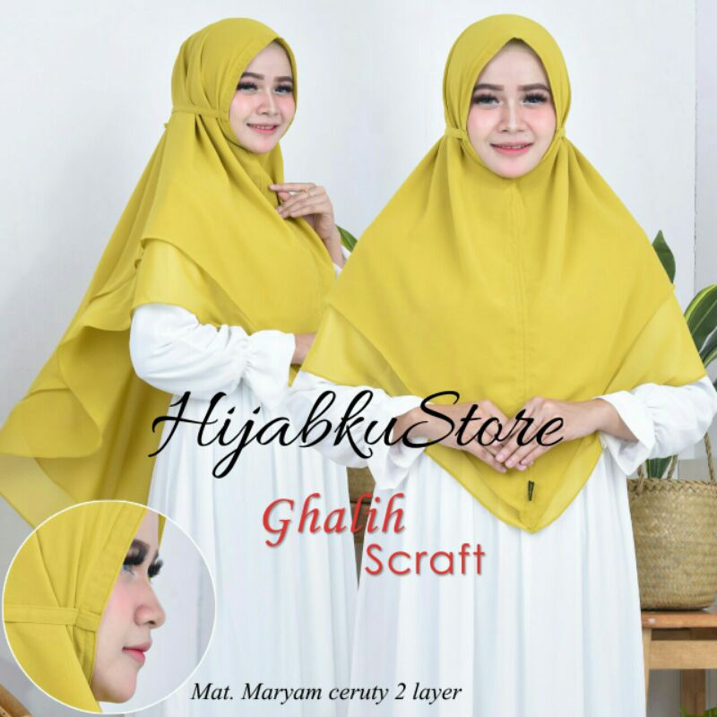 JILBAB BERGO MARYAM CERUTY 2 LAYER JUMBO / CERUTY PREMIUM