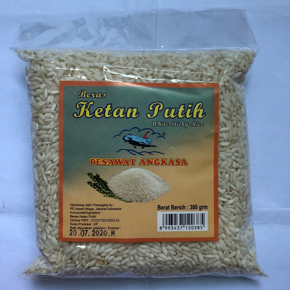 

Beras Ketan putih cap pesawat 500g