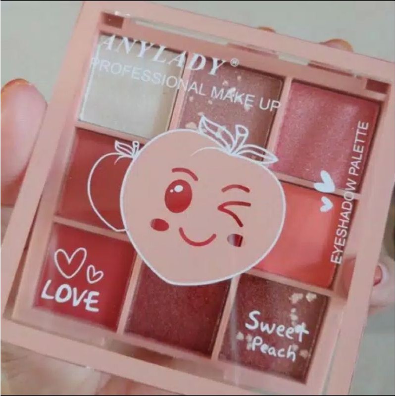 [ PERPCS ] Eyeshadow anylady / anylay Sweet peach | sweet love Besar 35 warna No.756 | 511E//8104