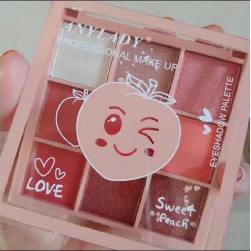 [ PERPCS ] Eyeshadow anylady / anylay Sweet peach | sweet love Besar 35 warna No.756 | 511E//8104