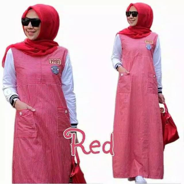 Jenna dress baju gamis pakaian wanita fashion muslim