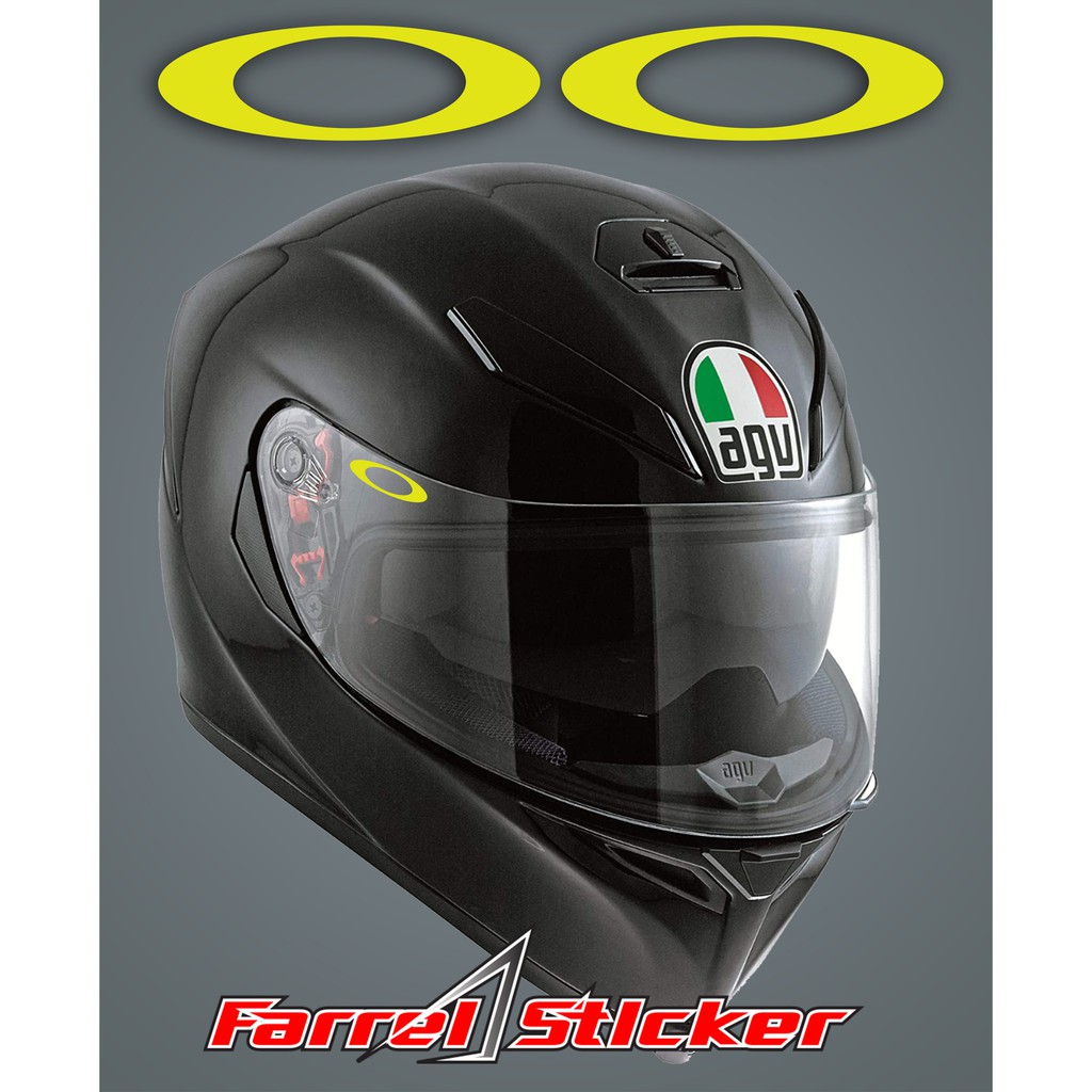 stiker helm sticker visor o