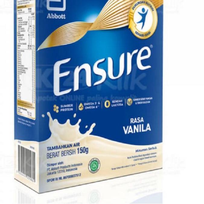 

Terlaku..!!Ensure vanila / Coklat 400gr dan 150gr
