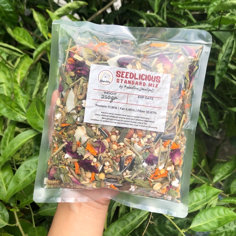 Seedlicious Standard Mix 200gr Alextine Small Pets Makanan Hamster