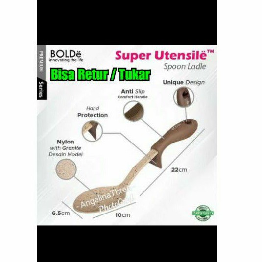 Sendok Sayur Bolde Premium - Spoon Ladle Bolde