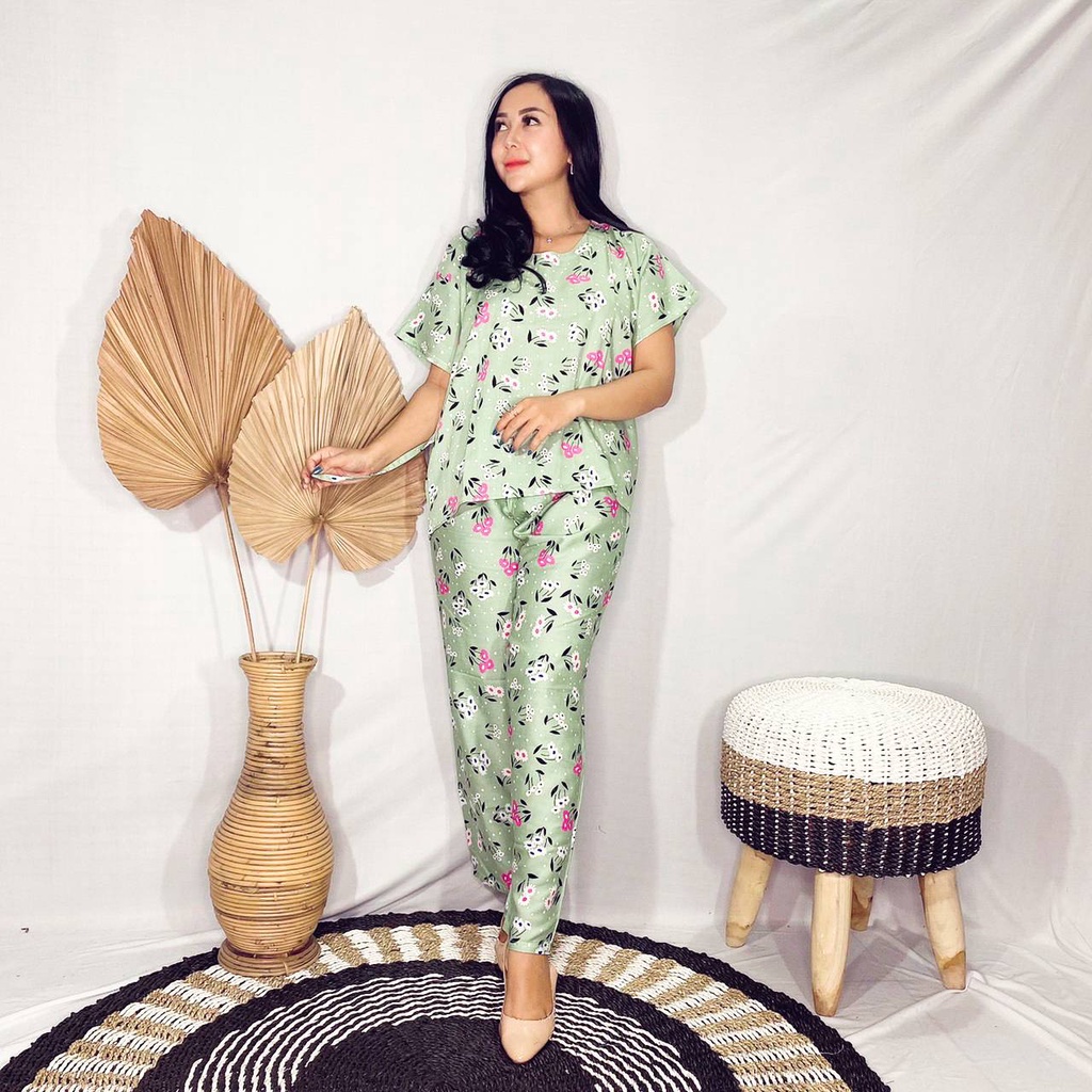 Babydoll Bali/Daster Bali-SET PAN ABU