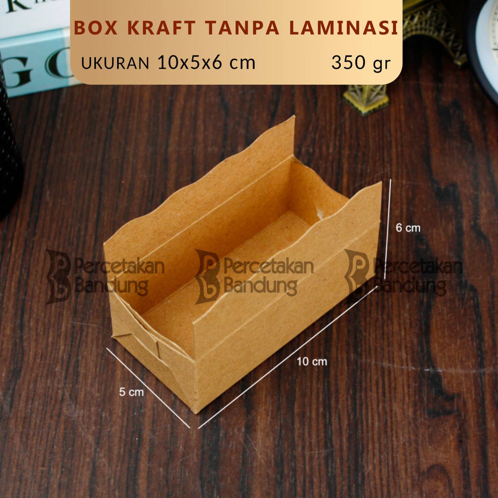 Kotak Kertas Snack Bolu Mini Ukuran 10x5x6CM Bahan Kraft