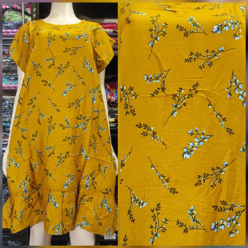 Daster Bali Ruffle pendek jumbo LD 120