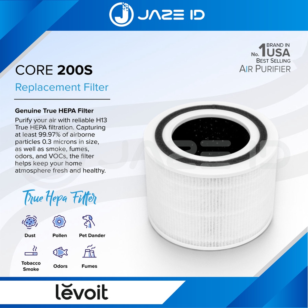 Jual Levoit Core 200S Replacement Filter True HEPA 3Stage H13 Original Shopee Indonesia