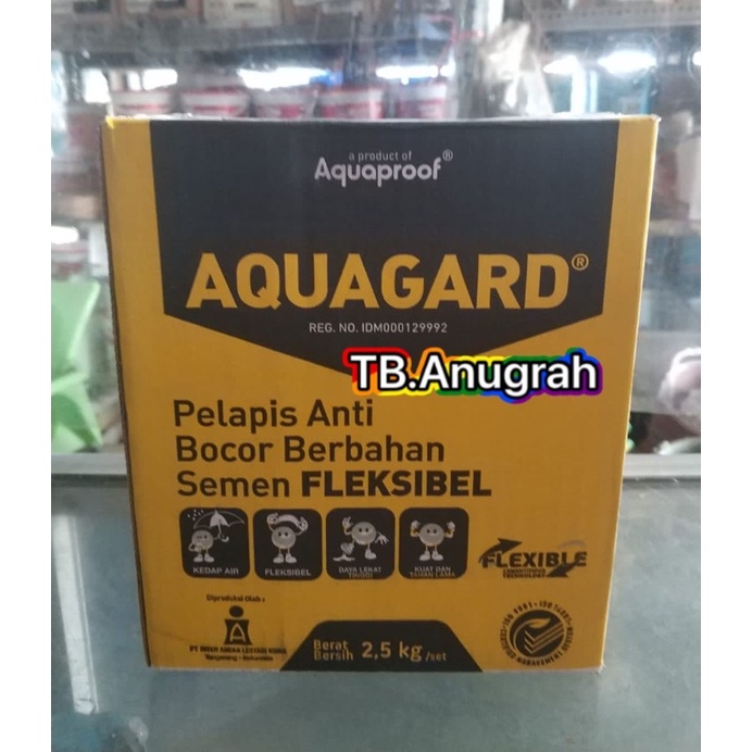 AQUAGARD SET A+B ACIAN KEDAP AIR Anti bocor anti rembes waterproofing aquagard 2,5 kg 2.5 kg 2.5kg