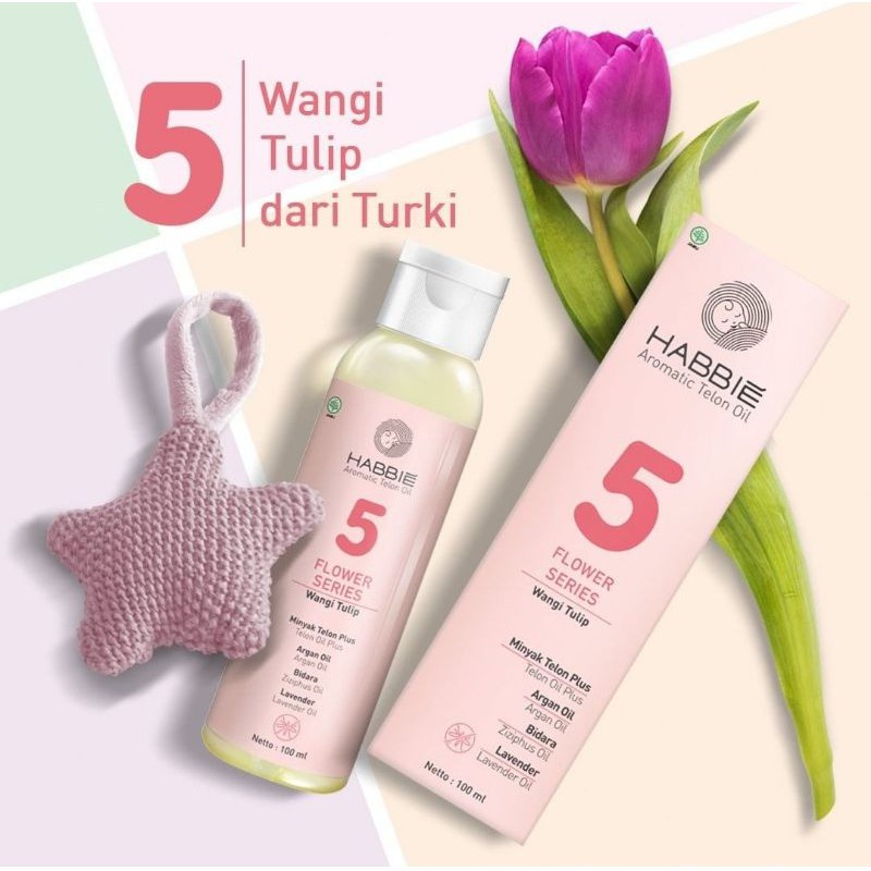 Habbie Minyak Telon Aromatic Flower Series Minyak Telon Bayi